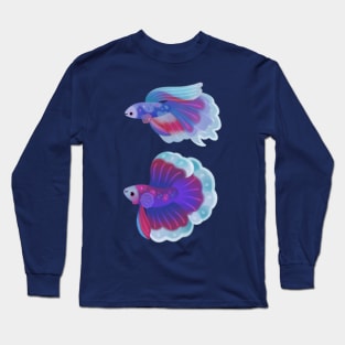 Blue betta 2 Long Sleeve T-Shirt